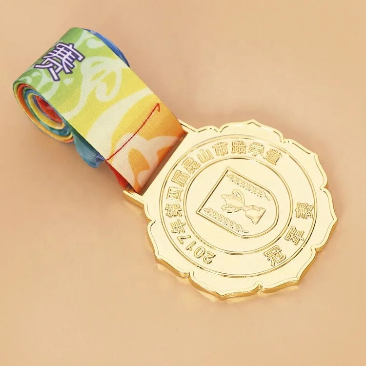 custom personalized medals chinese medal with ribbon