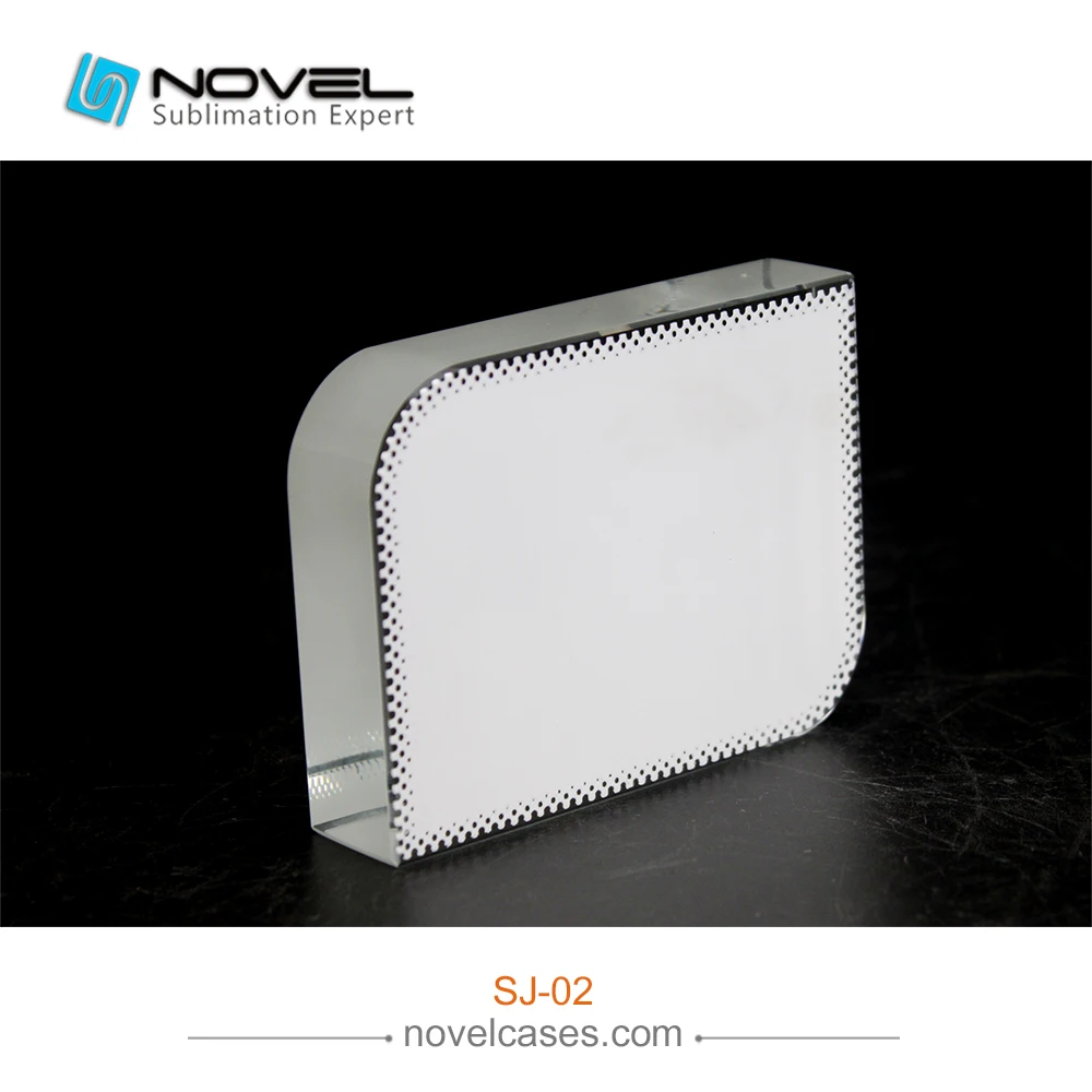 
DIY Sublimation Blank Crystal Smooth Angel Square Photo Frame 