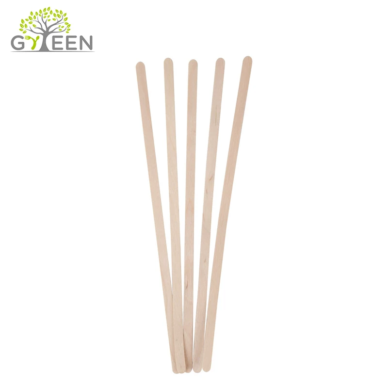 Disposable Compostable Biodegradable Wrapped Coffee Stirrer