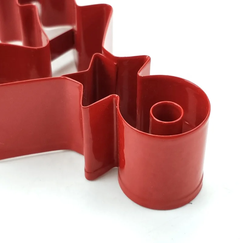 
Tree-shaped Stainless steel powder-sprayed biscuit cookie cutter mold cake mousse ring with press dessert pastry tools 