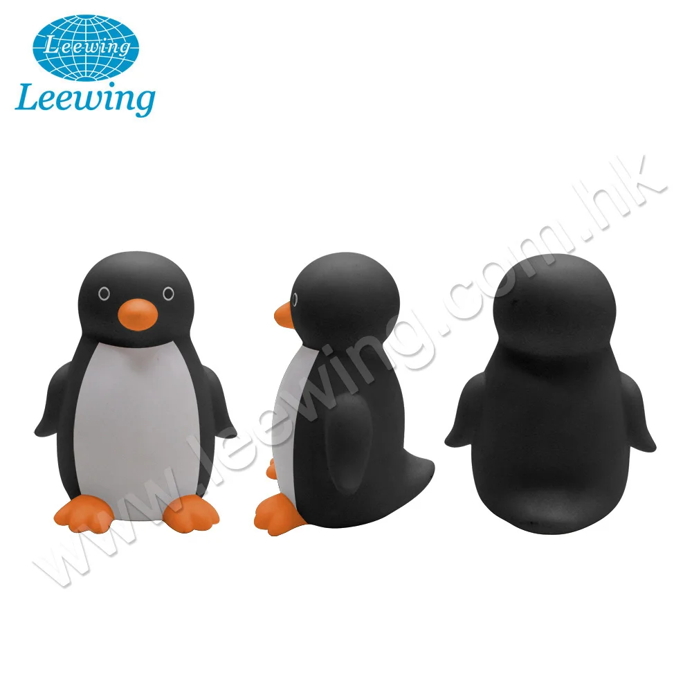 Educational Bath Toys for Kids PVC Phthalate Free Customized with Logo Vinyl Cute Squeaky Water Diving Penguin Toy