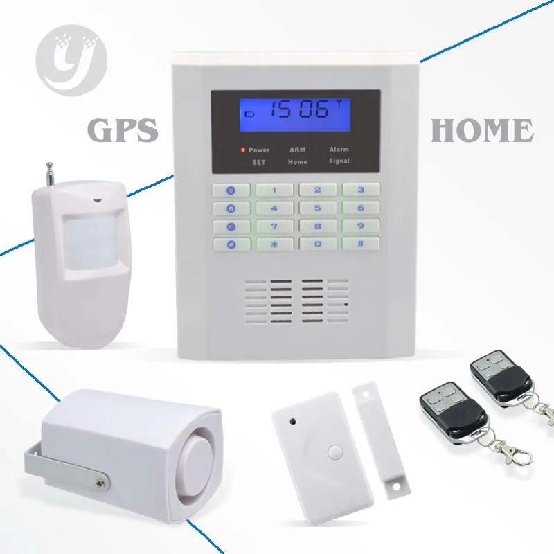 Wireless LCD Security GSM PSTN Autodial Home House Office Burglar Intruder alarm system home security wireless