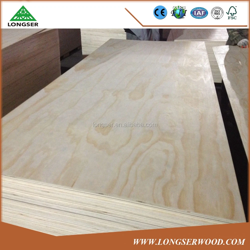 12mm/15mm/18mm Pine wood veneer plywood sheets for Russian Market