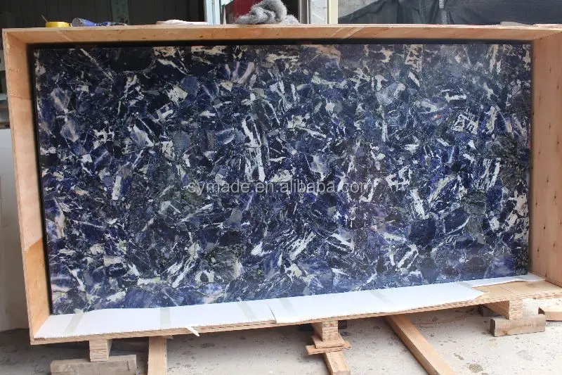 Sodalite Blue Jasper Gemstone Slab Factory Price Natural Blue Sodalite Crystal Skull Gem Stone Carved/Head Sculpture Healing