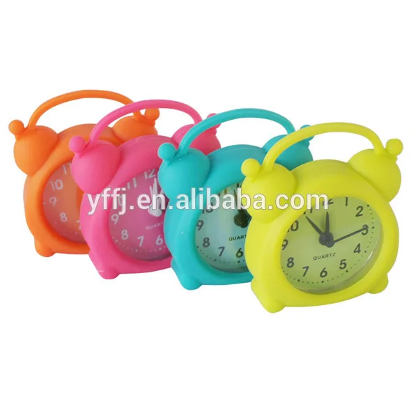 
Silicone Desk Alarm Clock Fun Display Ideal Gift Bedroom Wall Clock for Kids 