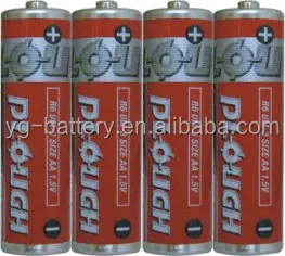 Zinc Carbon Battery AA R6 UM3 Metal Jacket
