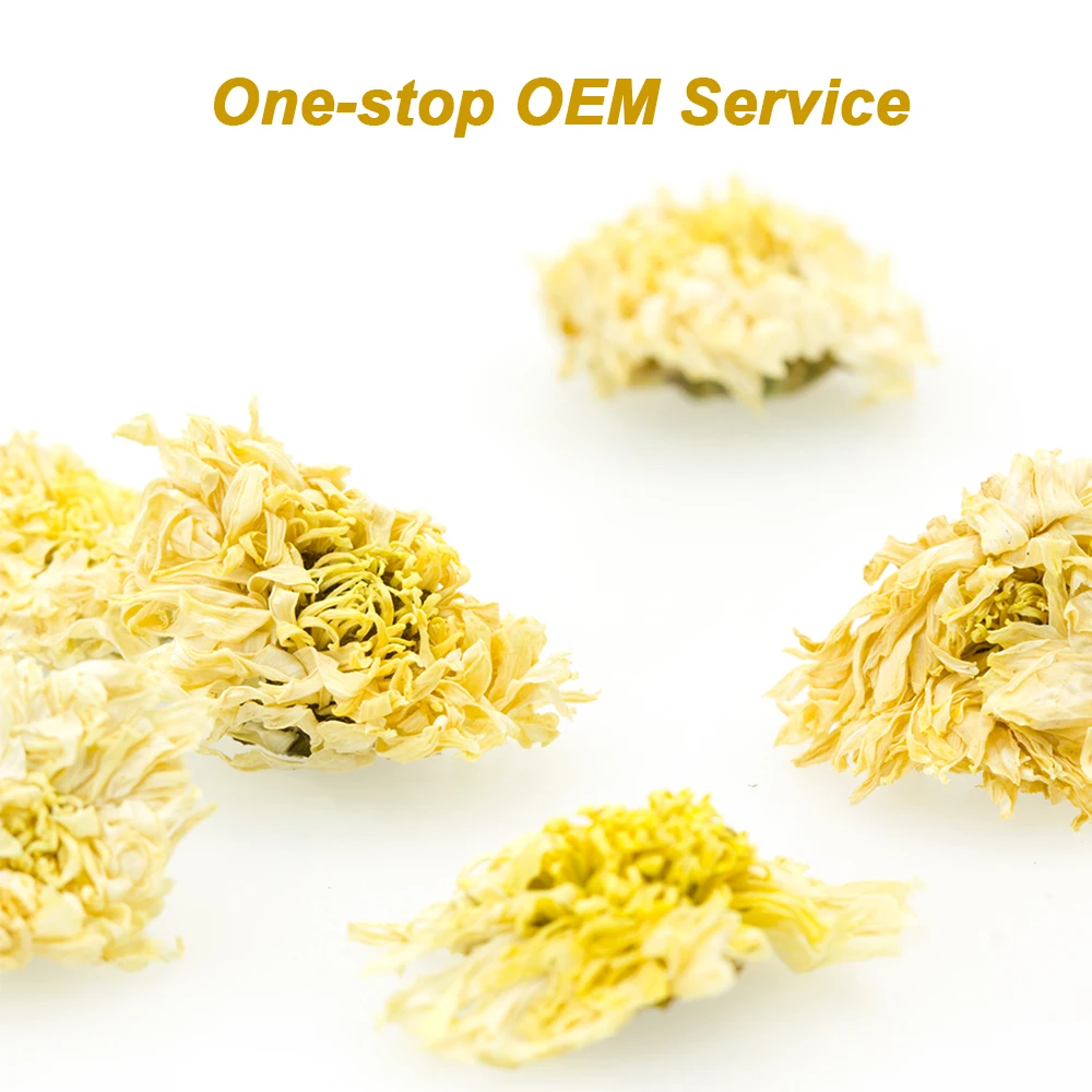 Chinese Wholesale Cheap Natural Organic Spring Huangshan Imperial Exotic Dried Snow Chrysanthemum Flowers Tea Flower Herbal Tea