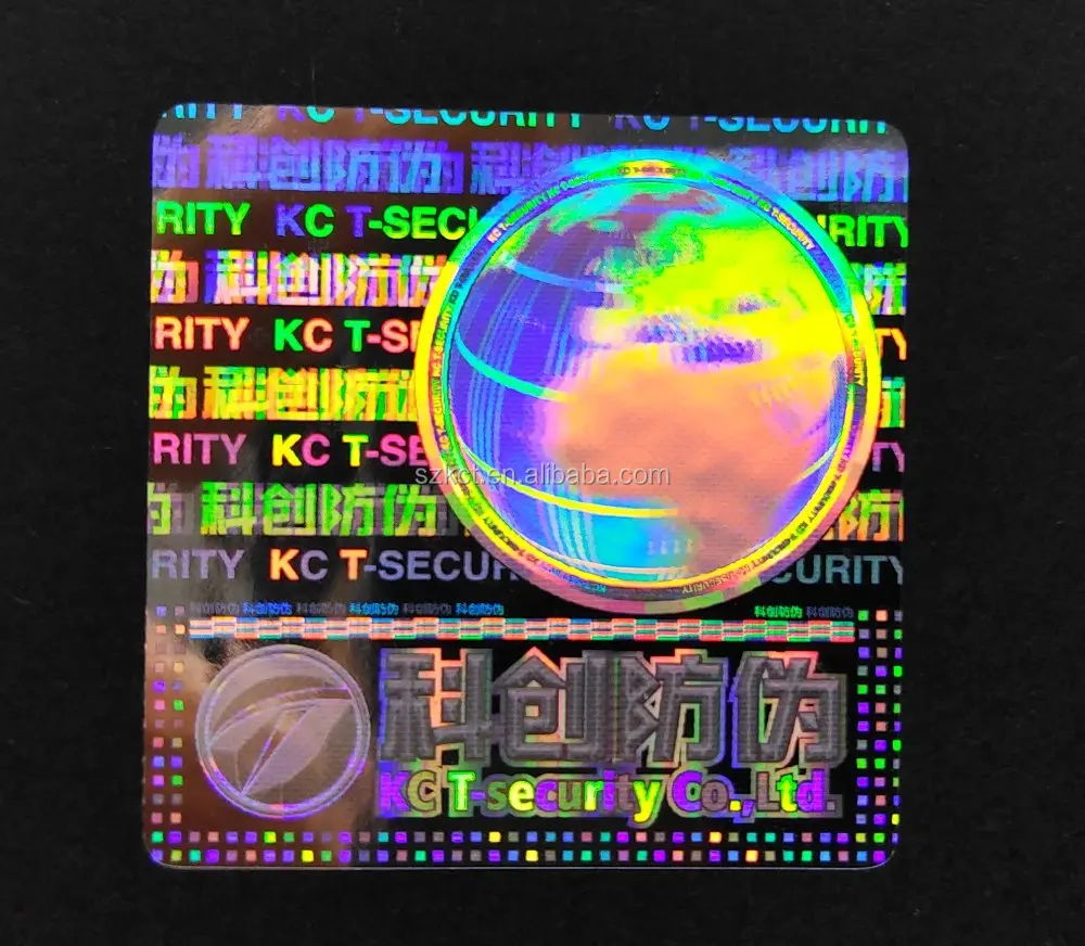 
Security Customization 3d Laser Anti Fake Label Hologram Sticker 