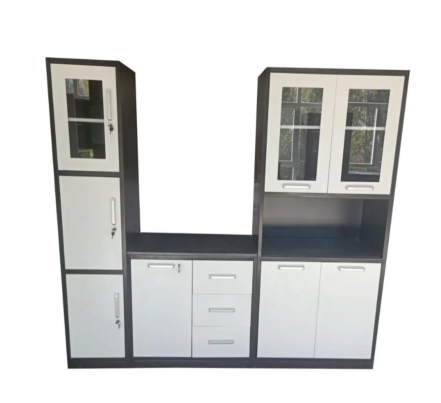Cheap modern custom home furniture style steel kitchen cabinet modern