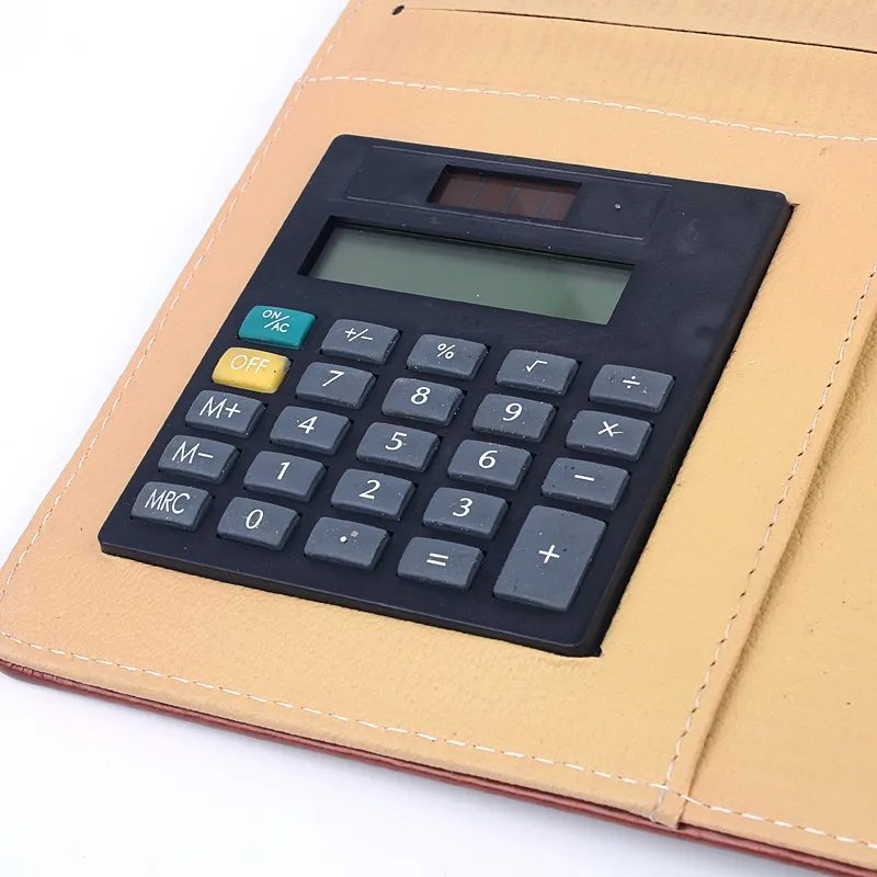 Notebook and pen corporate gift set with name card holder and Calculator