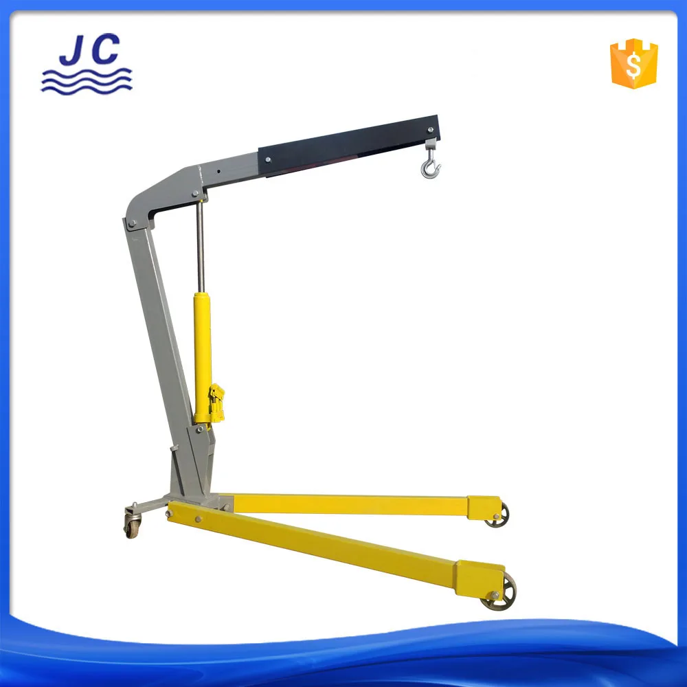 1 ton hydraulic shop crane,foldable euro engine crane