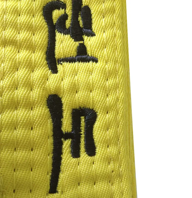 Ремень BJJ с ярлыками и вышивкой, цветной пояс для карате, дзюдо, тхэквондо, на заказ