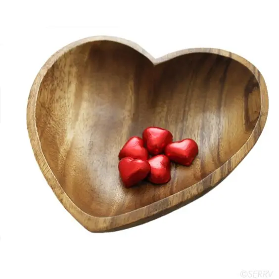 Dinner ware restaurant plate acacia wood dish wholesale