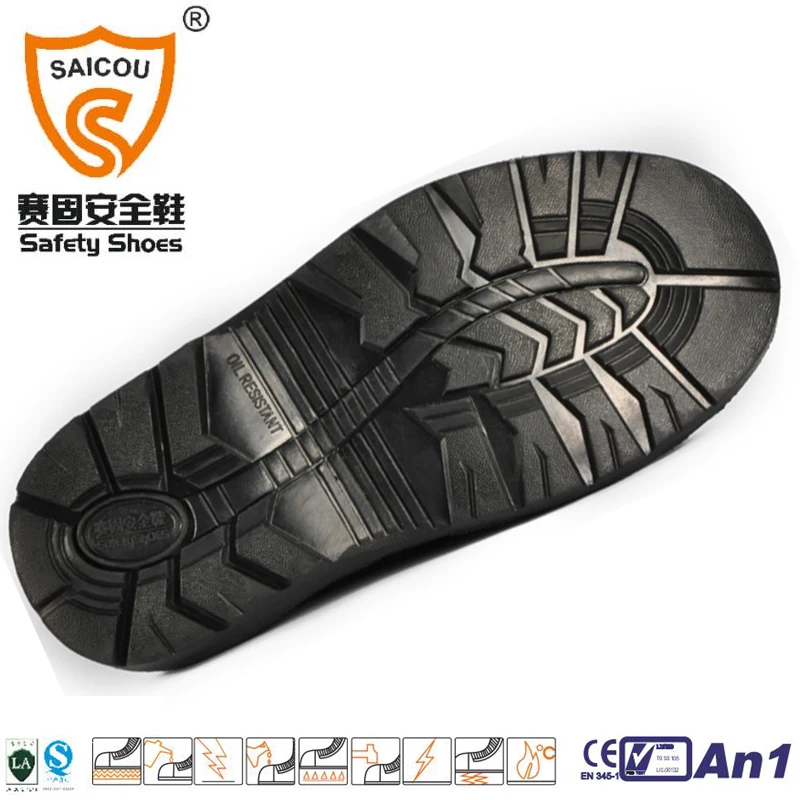
SaiCou Cheap price Safety Shoes with steel toe cap Rubber Cemented outsole 