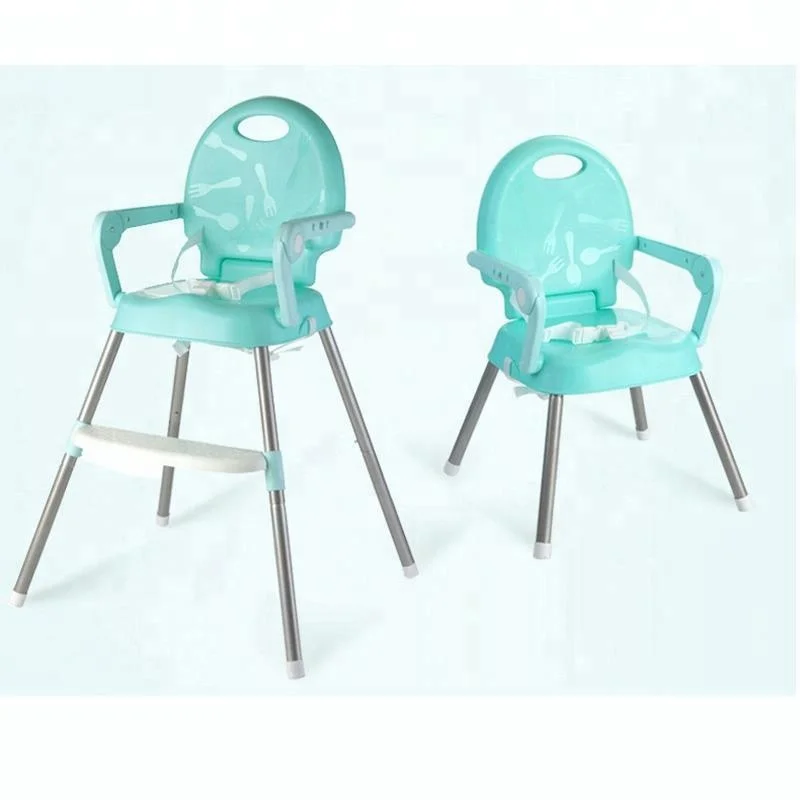 Wholesale multi function Baby feeding chair moving plastic baby high chair