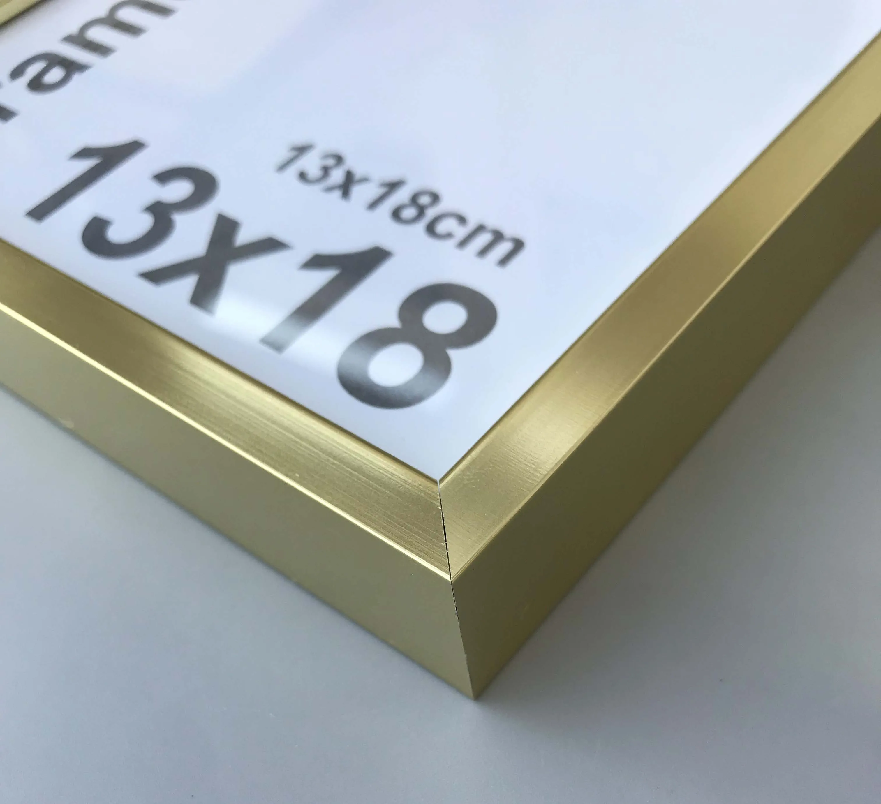 Gold photo frame, Wall picture frame kit, Aluminum oxidation moulding