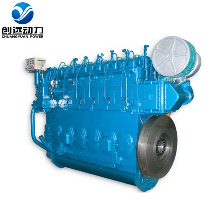 Zd30 190hp 9 cylinders air started system heat exchanger jichai small wp4 boat marine engine