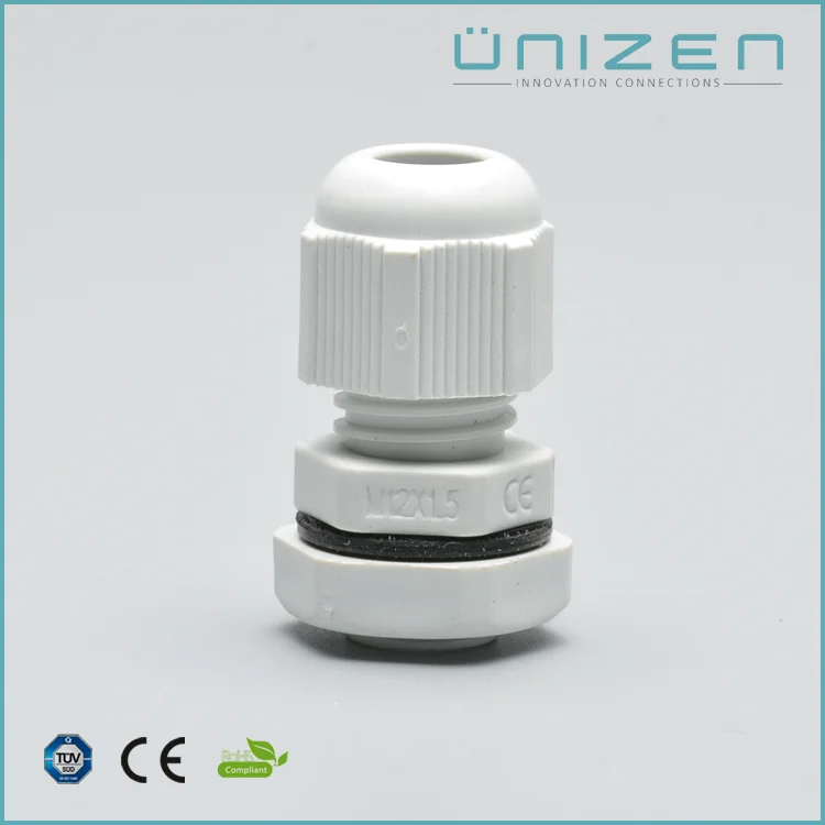 Unizen M12 пластиковые кабельные вводы 3-6.5 мм IP68 с уверенностью торговля