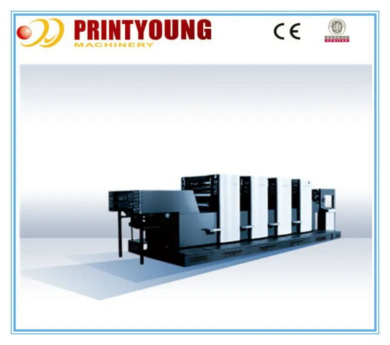 Offset Printing Equipment Price List PRY-4660E Four Colors Offset Printer Printing Shops Multi Color Flatbed Printer Printyoung