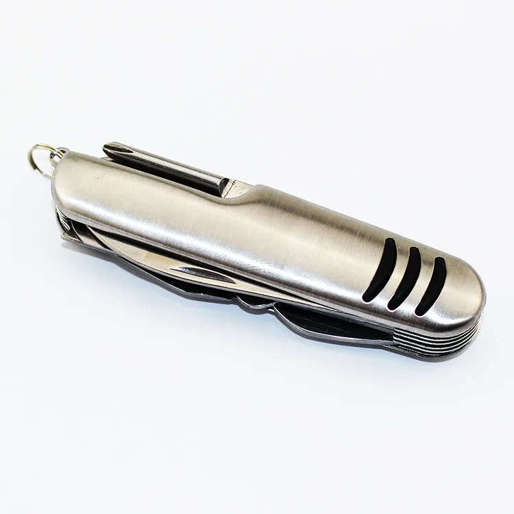 Stainless Steel Survival pocket Knife Multi 9 Tools Folding Army Knife