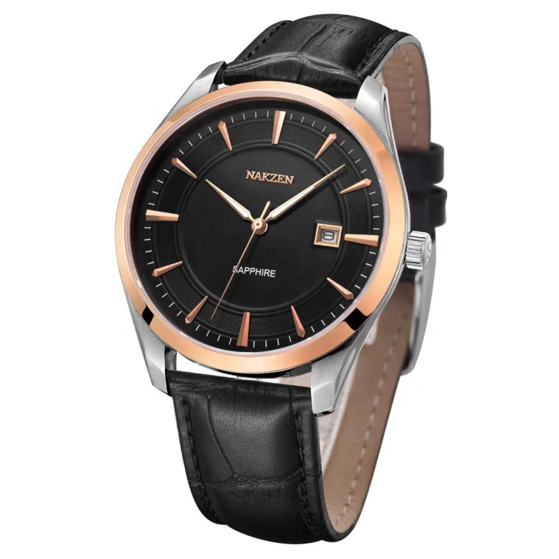 Sapphire glass watch Italy leather 10ATMwater resistant japan miyota 9015  watch Automatic