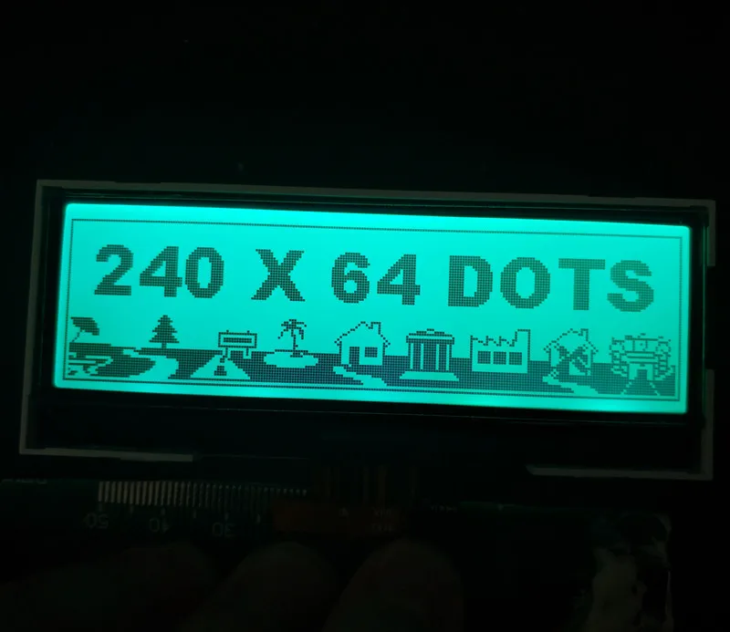 Shenzhen lcd manufacturer Customize 240x64 graphic lcd display screen RGB backlight