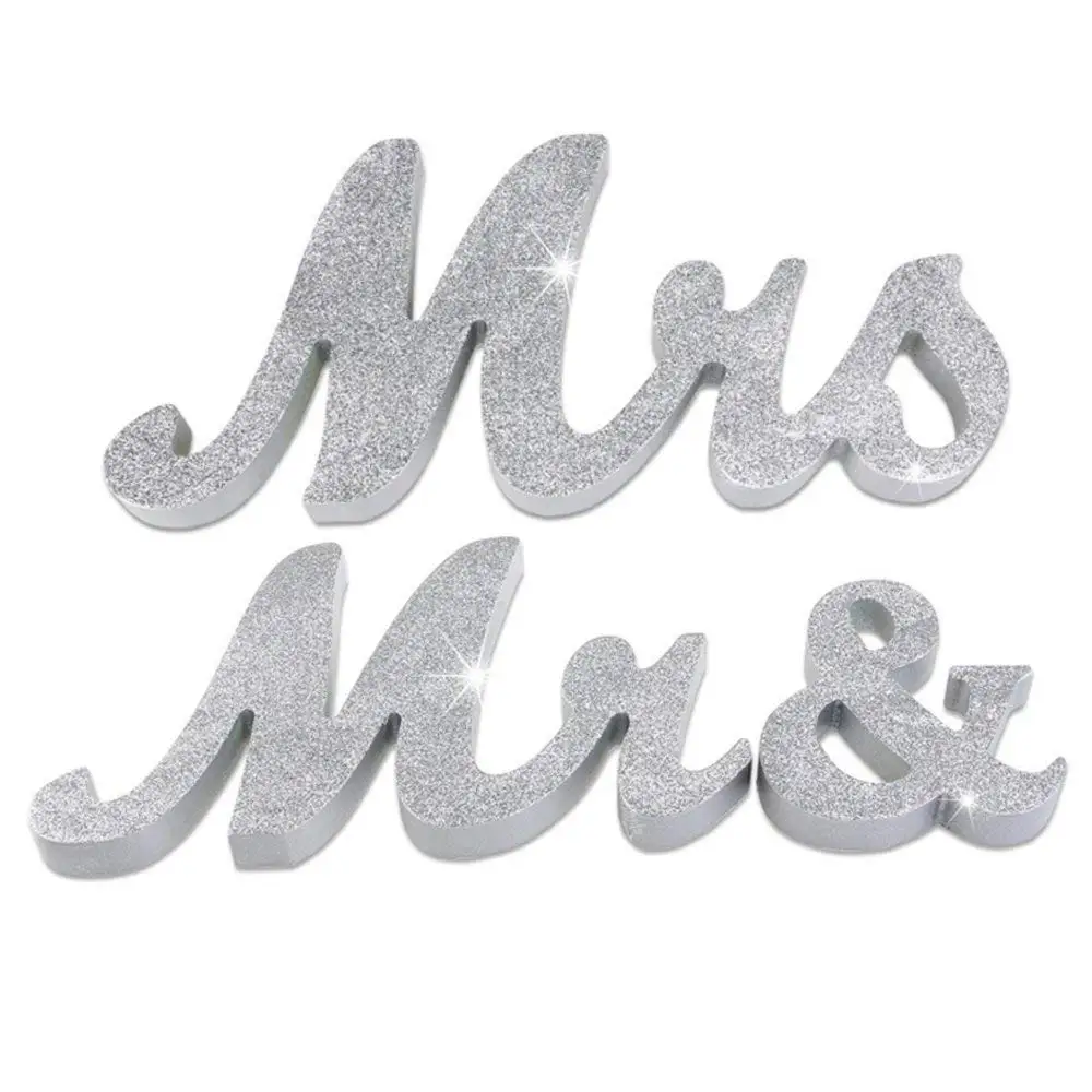 
mr & mrs large wooden alphabet letters for Wedding Table Decorations 