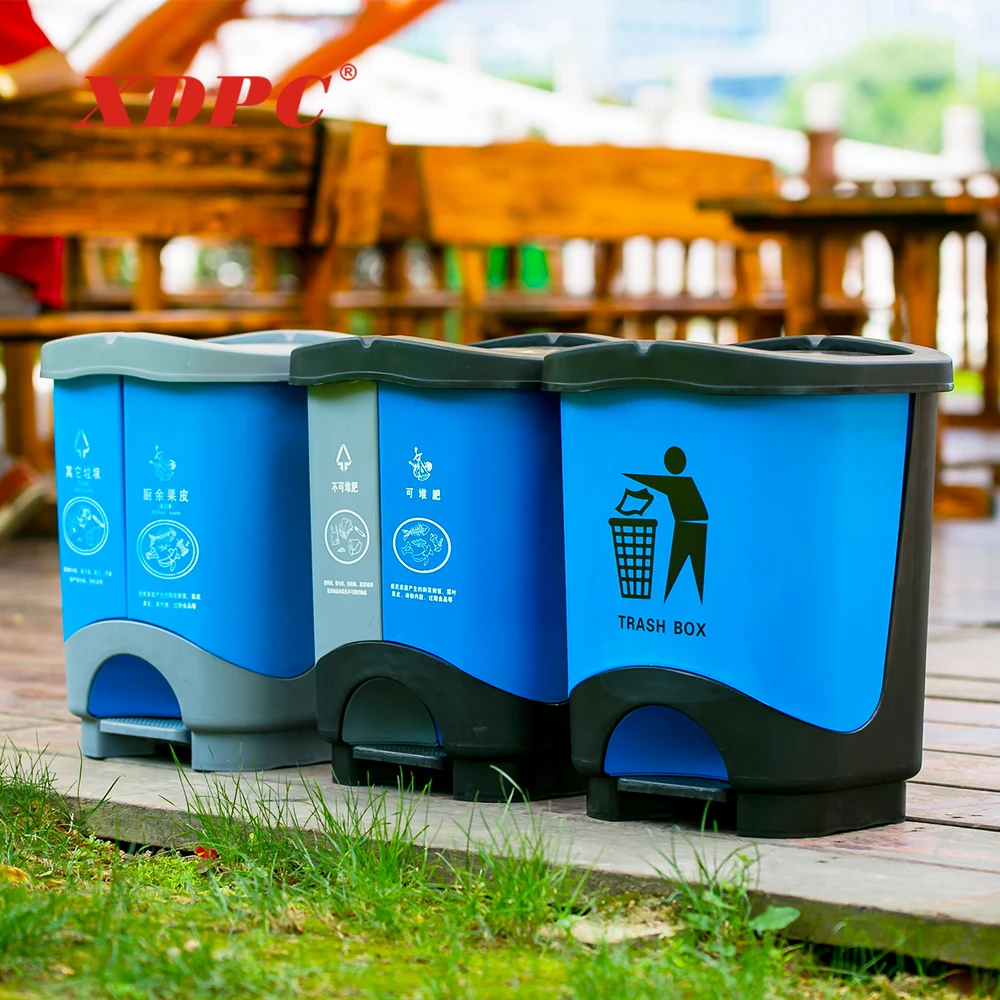 Прочного пластика pp классификации отходов мусорное ведро мусорный
