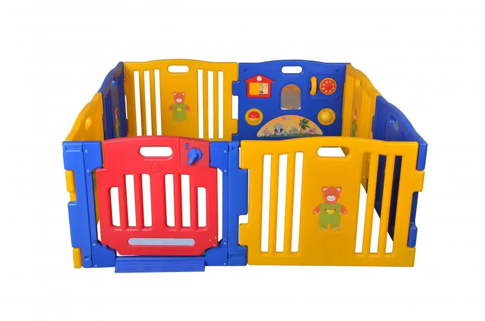 
New Design 8 Panel Safety Play Center Yard Pen Kids Home Indoor Outdoor Baby Playpen 
