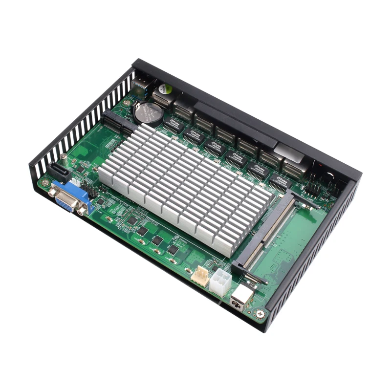 XCY 6 lan материнская плата Pfsense сетевой маршрутизатор сервер Celeron 1037U 1007U брандмауэр мини промышленный компьютер