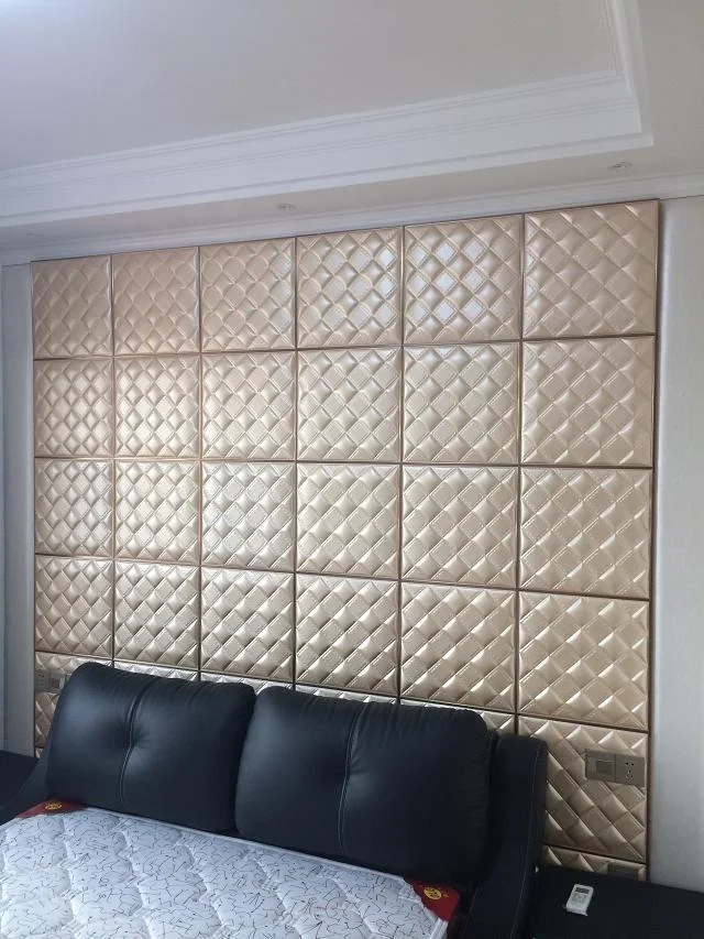 New Product Faux Leather Waped PU foam Ceiling