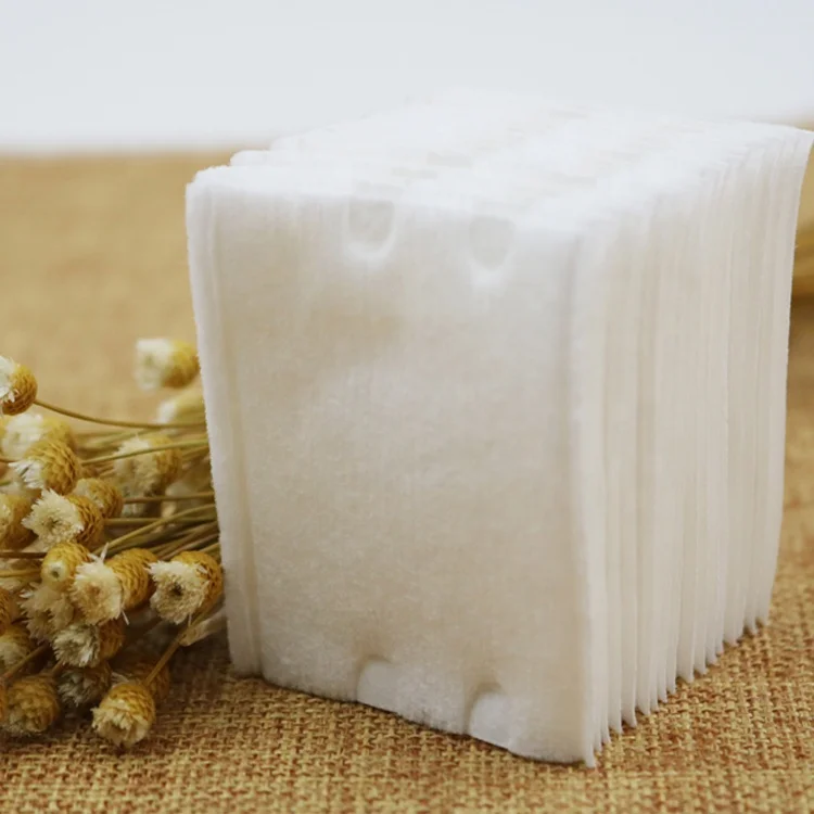 Easy to carry eco-friendly hygienic daily cleaning and makeup cotton pad paper fiber cotton pads