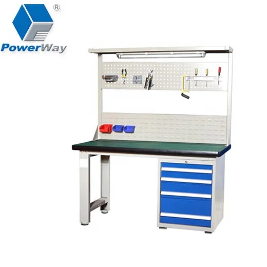 Powerway electronic 10ft metal drawer workbench for garage/wrokshop/lab