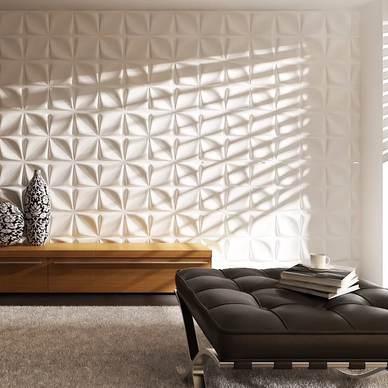 Cheap New Interior Decor Waterproof Gypsum 3D Wall Panel
