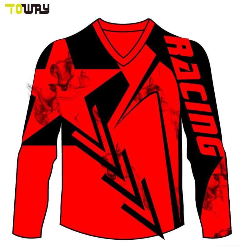 
Motocross Jersey White Motorcycle & Auto Racing Custom Motorbike Racing Suit Digital Heat Transfer Sublimation Print Sportswear 
