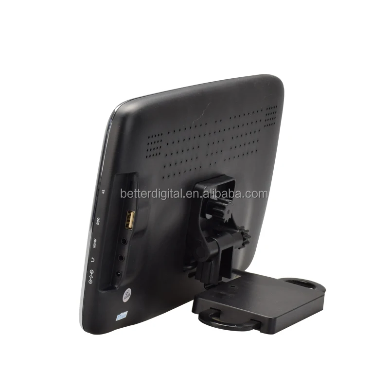 Headrest monitor for vehicle with USB SD GAMES FM IR transmitter