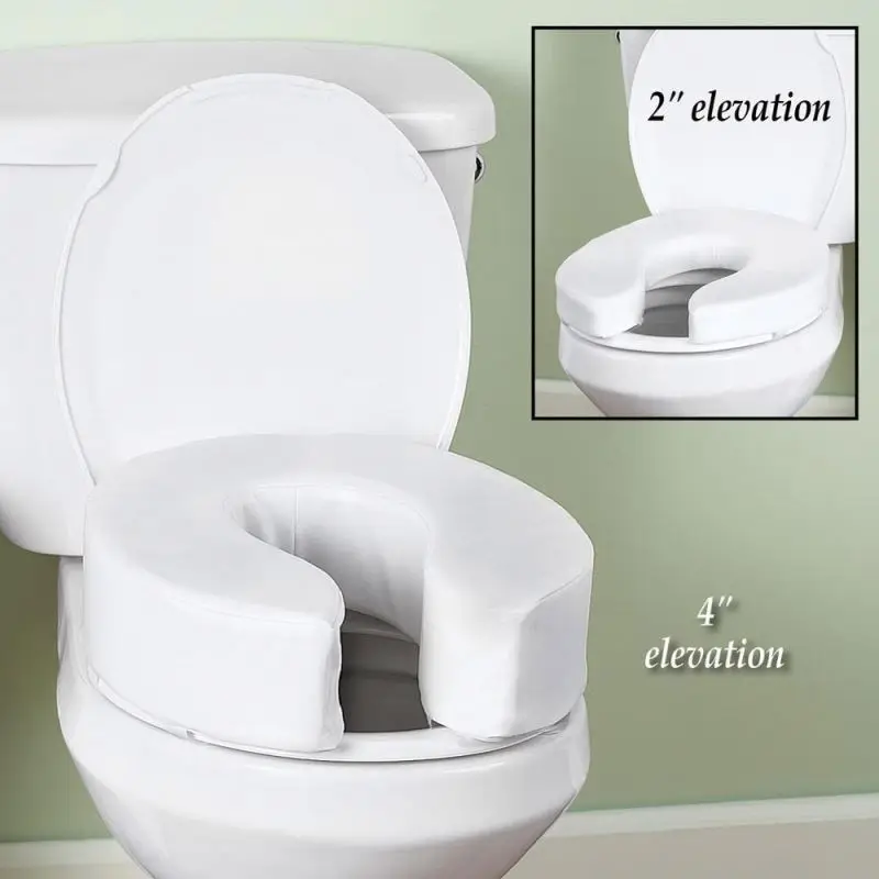 u-shaped polyester cushion for elder and paient bathroom raised toilet seat cushion