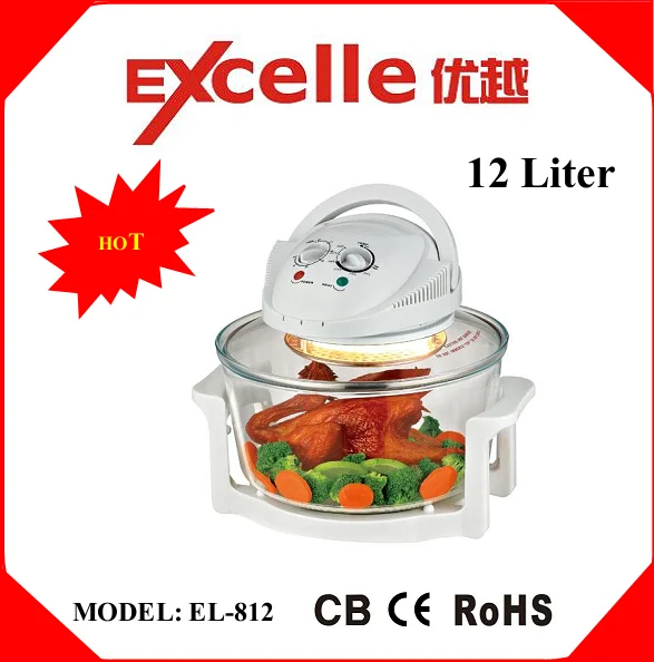 12L многофункциональный плита электрическая портативный галогенные конвекционная печь