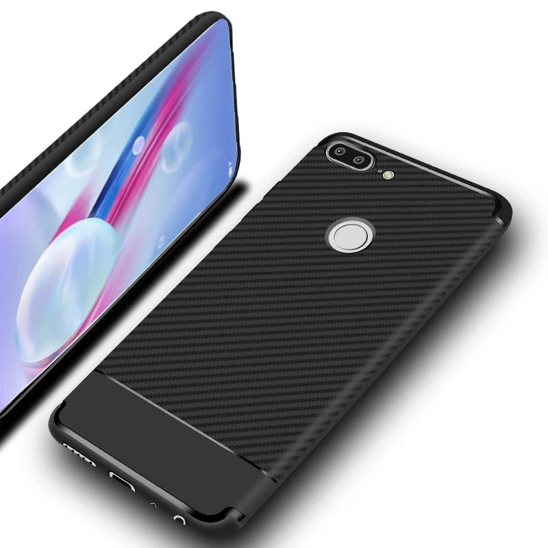 Простой стиль Мягкий ТПУ/углеродное волокно защитный чехол для телефона Huawei Honor 9 lite телефон оболочки
