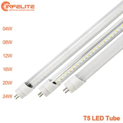 IN-T5S-4FT-18W T5 LED Fluorescent Tube Light 1FT 5W 2FT10W 3FT 14W 4FT 18W 5FT 24W Balast Compatible G5 T5 LED Tube Light