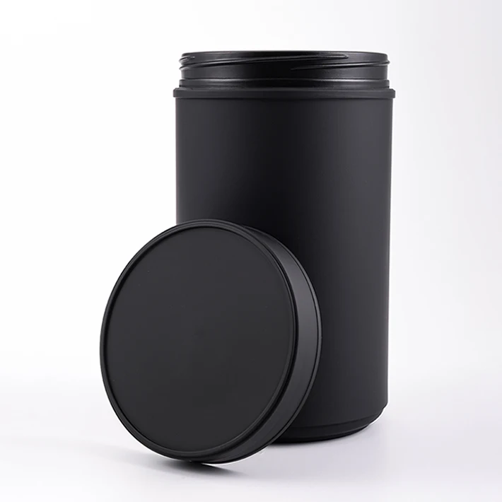 Hot Selling 2022 Eco-frendly Material HDPE Capsule Bottle can be Protein Container Soft Touch Bottle