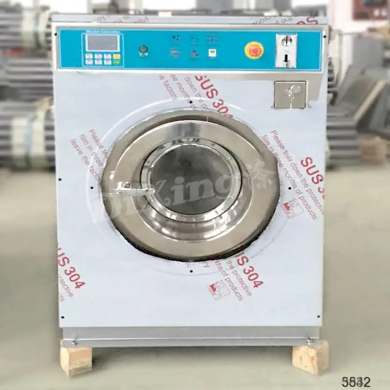 
15KG High Quality coin operated stack washing machine and dryer with CE 
