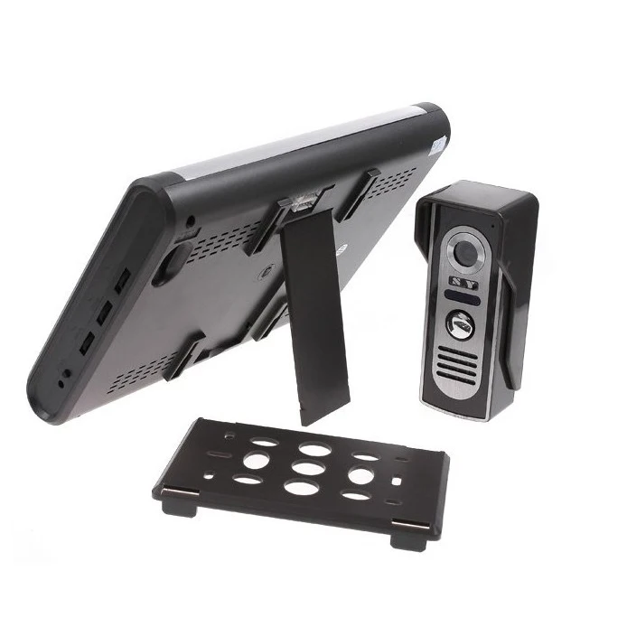 7 Inch Color LCD Night Vision Doorphone Intercom System with 1 Camera + 1 Monitor