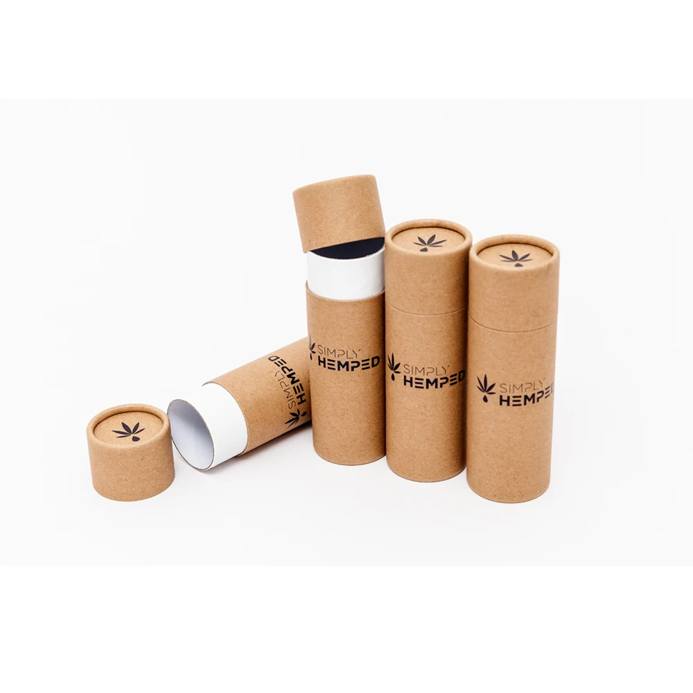 Luxury Hemp Oil Box Packaging Recyclable Oil  Paper Tube