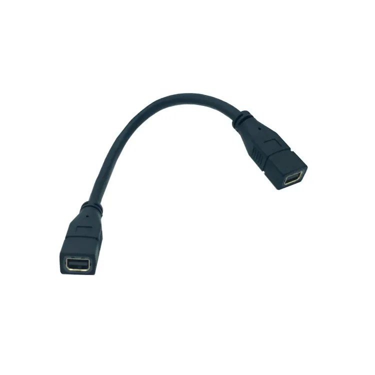 Mini DisplayPort 1.2 Video Extension Cable F/F  Mini DisplayPort 4k with HBR2 support Mini DP Extension Cable 0.3m