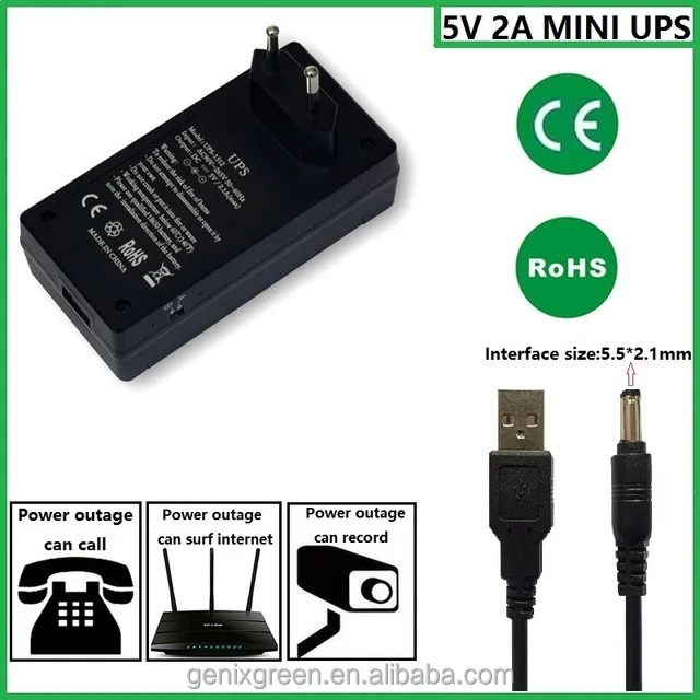 2020 Uninterrupted power supply 12V mini ups dry batteries for ups Security Monitoring mini ups for wifi router