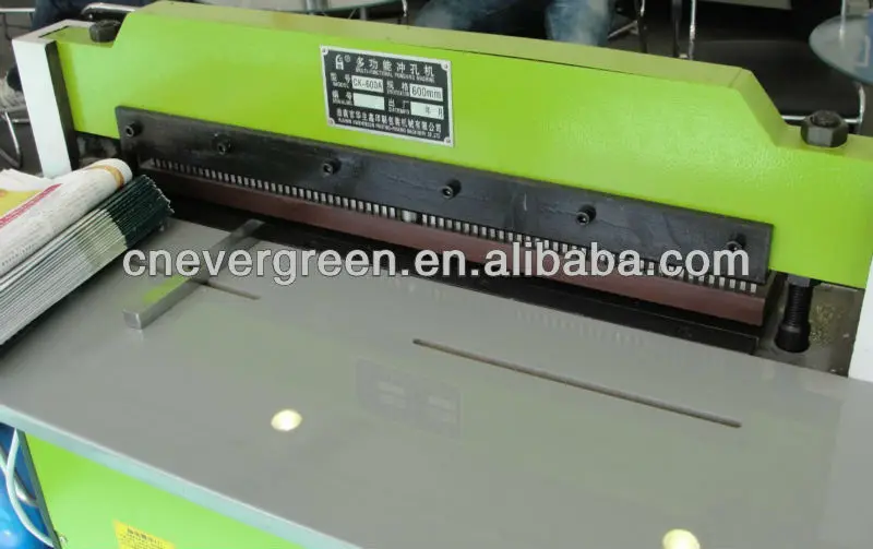 heavy duty calendar hole puncher, hand feeding paper punching machine