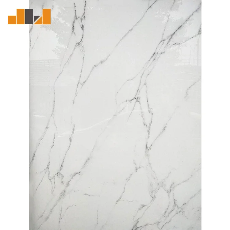 
White wall cladding Vanity top crystallized glass panel 