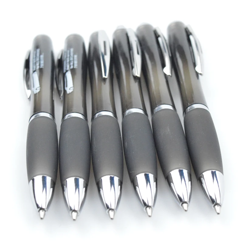Wholesale Classic Cheap Ballpoint Plastic Pen Promotional Logo Click Black Ball Pen
