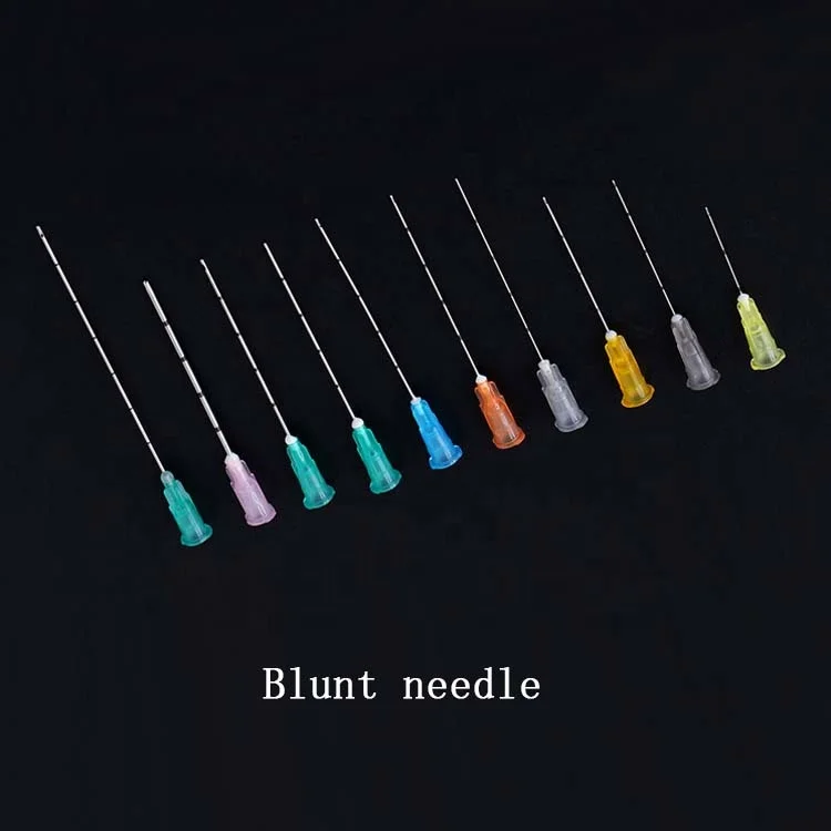 Injectable hyaluronic acid Disposable HA Haluronic acid injection micro blunt cannula 27g x 40mm for filler